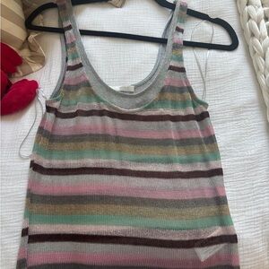 Zara metallic thread top